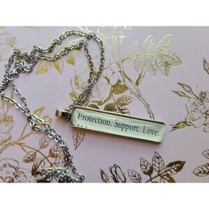 Protection Support Love necklace made from Small Town Big Magic book pages